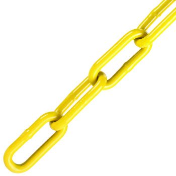 Baron 7212 Chain, 1/4 in, 60 ft L, Yellow Poly-Coated