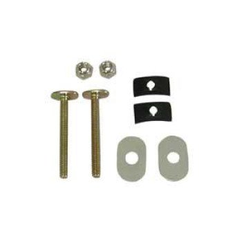 Moen M-Line Series M5820 Toilet Floor Bolt Set, Includes: (2) 1/4 x 2-1/4 in Brass Plated Bolts