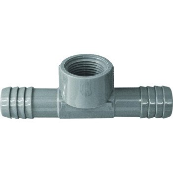 Boshart UPVCFT-15 Combination Pipe Tee, 1-1/2 in, Insert x FIP, Polyethylene