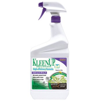 Bonide KleenUp he 757 Weed and Grass Killer Ready-to-Use, Liquid, Off-White/Yellow, 1 qt