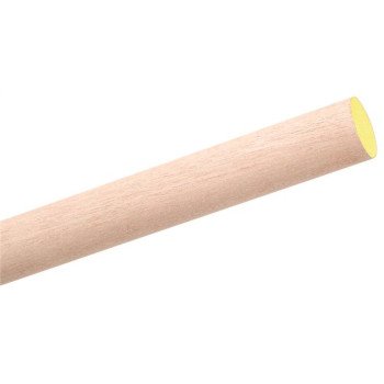 Waddell 6312UB Dowel Rod, 3/4 in Dia, 36 in L, Aspen Wood, Yellow