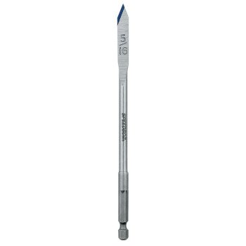 Irwin 88805 Spade Drill Bit, 5/16 in Dia, 6 in OAL, Flat Flute, 1/4 in Dia Shank, Hex Shank