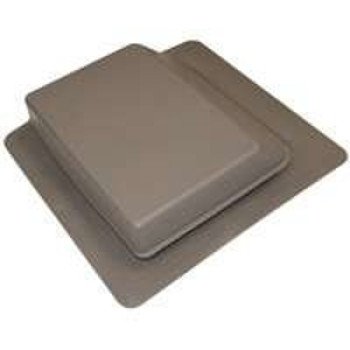 Duraflo 6065WW Roof Vent, 17-1/4 in OAW, 61 sq-in Net Free Ventilating Area, Polypropylene, Weathered Wood