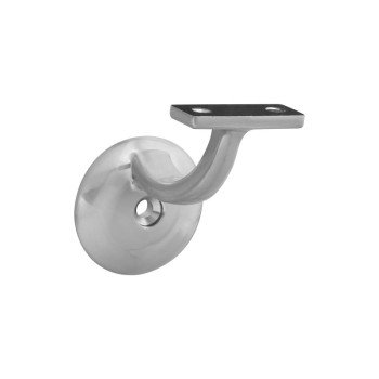 National Hardware N332-908 1-Piece Handrail Bracket, 250 lb, Die-Cast Zinc, Satin Nickel