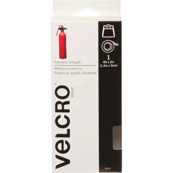 VELCRO Brand 90595 Fastener, 2 in W, 4 ft L, Nylon, White