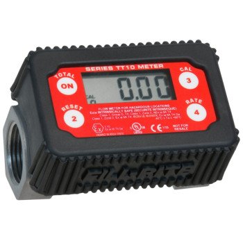 Fill-Rite TT10AN In-Line Digital Turbine Meter, 1 in Connection, NPT, 2 to 35 gpm, 50 psi Pressure, Digital Display