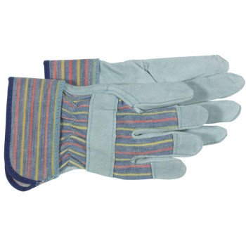 Boss Guard Series B71172-Y Gloves, Youth, Wing Thumb, Safety, Cotton, Light Gray