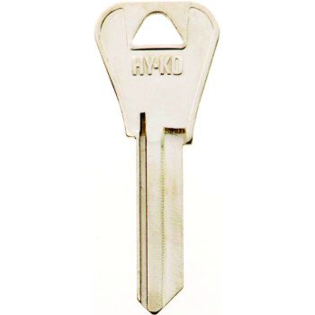 Hy-Ko 11010WR4 Key Blank, Brass, Nickel, For: Weiser Cabinet, House Locks and Padlocks