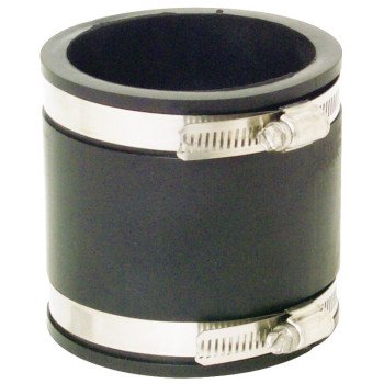 Fernco 1056 Series 1056-33 Flexible Pipe Coupling, 3 in, PVC, 4.3 psi Pressure