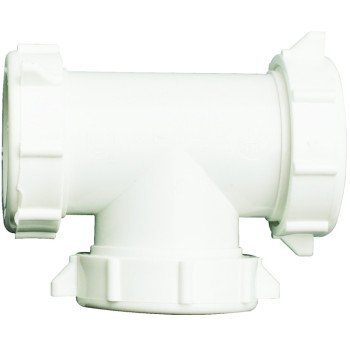 Plumb Pak PP20556 Coupling Tee, 1-1/2 in, PVC