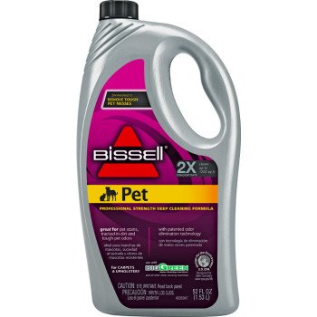 Bissell 72U81 Carpet Cleaner, 52 oz, Bottle, Liquid, Characteristic, Pale Yellow