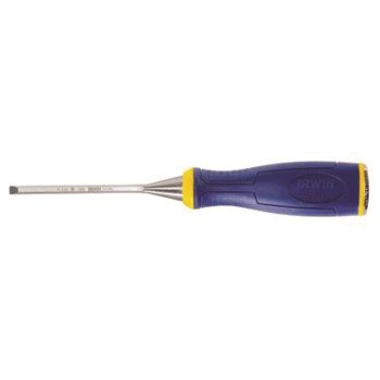 Irwin 1768772 Construction Chisel, 1/4 in Tip, 3-5/8 in OAL, HCS Blade, Ergonomic Handle