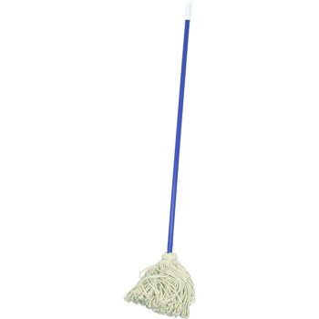 Birdwell 9620-6 Deck Mop with Swivel Cap, 48 in L, Cotton Mop Head, Metal Handle