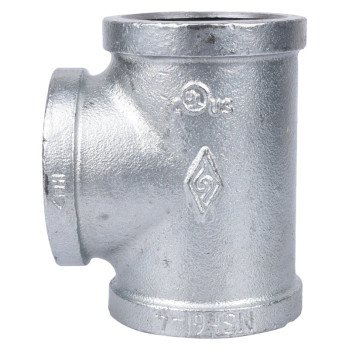 ProSource 11A-2G Pipe Tee, 2 in, FIPT, Malleable Steel, SCH 40 Schedule, 300 psi Pressure