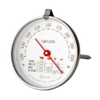 Taylor 5939N Meat Thermometer, 120 to 212 deg F, Analog Display