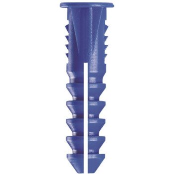 COBRA ANCHORS 193R Screw Anchor, #8-10 Thread, 1-1/4 in L, Polyethylene, 175 lb