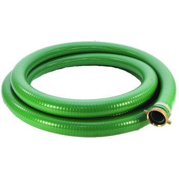 Abbott Rubber 1240-2000-20-CN Water Suction Hose, 2 in ID, 20 ft L, Camlock Female x MNPT, PVC