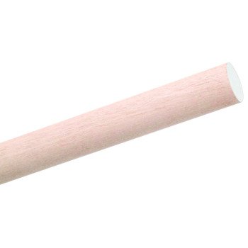 Waddell 6408UB Dowel Rod, 1/2 in Dia, 48 in L, Aspen Wood