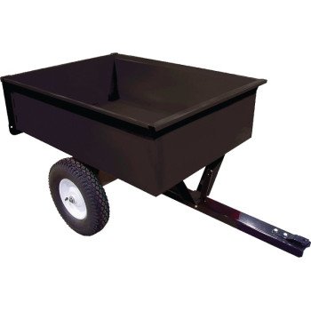 Ag South SC10-MC Trailer/Dump Cart, Steel Deck, 16 in Wheel, Black