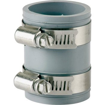 ProSource KJ-004 Coupling, 3/4 x 3/4 in, Any Drain Application that Uses Plastic, Cast Iron, Steel or Copper Drain Pipes