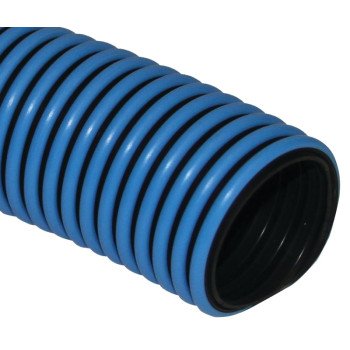 UDP T32005002/RPSR Pool Vacuum Hose, 1-1/2 in ID, 50 ft L, Polyethylene, Black/Blue