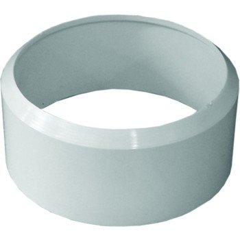 Canplas 192842 Pipe Adapter Bushing, 4 in, Spigot x Hub, PVC, White