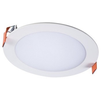 Halo HLB6 Series HLB6099FS1EMWR Downlight, 16 W, 120 V, 1-Lamp, LED Lamp, Aluminum, White