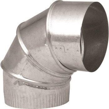 Imperial GV0289-C Adjustable Elbow, 5 in Connection, 26 Gauge, Galvanized