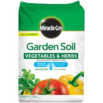 Miracle-Gro 73759430 Garden Soil, 1.5 cu-ft Coverage Area