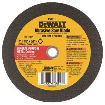 DW3511 7IN METAL SAW BLADE    