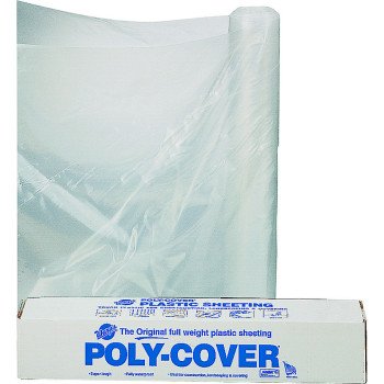 Orgill Poly 6X40-C Poly Film, 100 ft L, 40 ft W, Clear