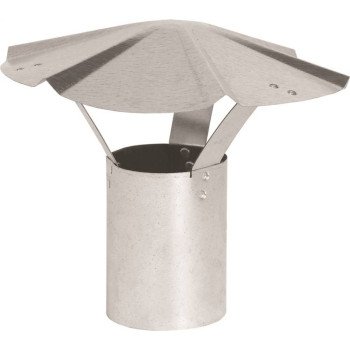 Imperial GV0586 Rain Cap, 3 in Dia, Galvanized Steel