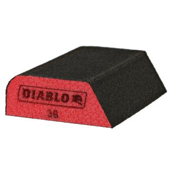 Diablo ENDURA-BOND DFBCOMBCRS01G Dual Edge Sanding Block, 4 in L, 2-1/2 in W, 36 Grit, Ultra Coarse