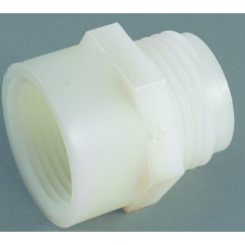 Anderson Metals 53780-1212 Hose Adapter, 3/4 x 3/4 in, MGH x FGH, Nylon, For: Garden Hose