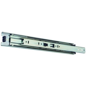 Knape & Vogt 8400P 18 Drawer Slide, 100 lb, 18 in L Rail, 1/2 in W Rail, Anochrome