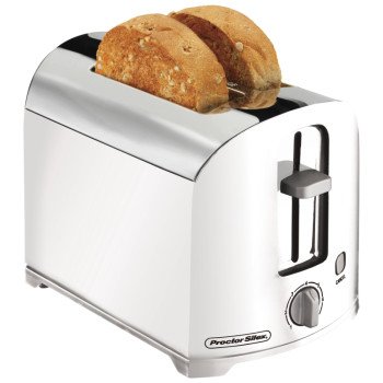 22632 TOASTER 2-SLICE WHT/CHRM