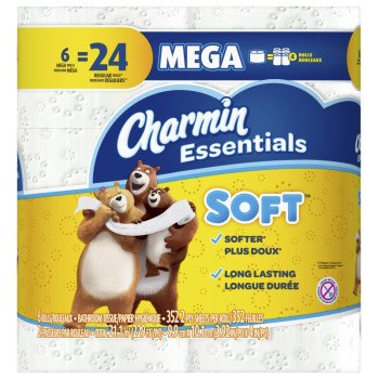 Charmin Essentials Soft 60251 Toilet Paper, Paper