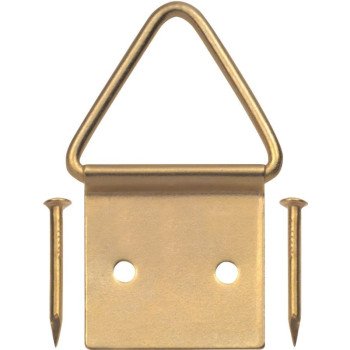 OOK 50205 Picture Hanger, 20 lb, Steel, Brass, Gold, 4/PK