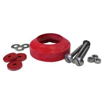 Korky 464BP Tank-to-Bowl Gasket, 2-1/8 in ID x 3-1/2 in OD Dia, Sponge Rubber, Red, For: 2 in 2-Piece Toilet Tanks