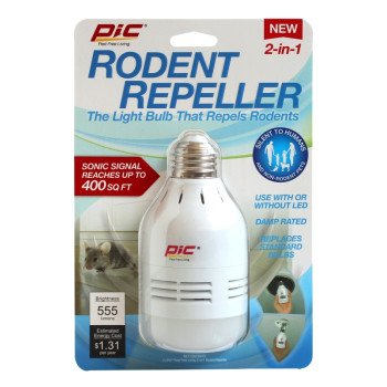 Pic LED-RR Rodent Repeller Bulb, 9 W, LED Lamp, 550 Lumens