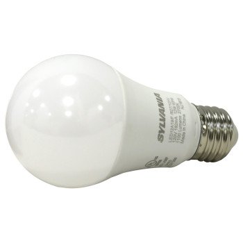 Sylvania 78097 LED Bulb, General Purpose, A19 Lamp, 75 W Equivalent, E26 Lamp Base, Frosted, Warm White Light