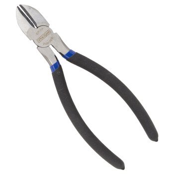 Vulcan JL-NP015 Diagonal Cutting Plier, 7 in OAL, 1.2 mm Cutting Capacity, 1 in Jaw Opening, Black/Blue Handle