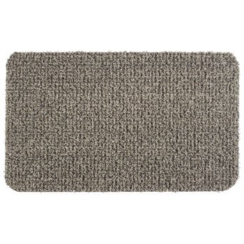 Grassworx Clean Machine Series 10372031 Door Mat, 30 in L, 18 in W, Rectangular, Medium Flair Pattern, Earth Taupe