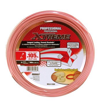 Arnold Xtreme Professional WLX-1105 Trimmer Line, 0.105 in Dia, 165 ft L, Monofilament