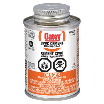 Oatey 31515 Solvent Cement, Liquid, Clear, 118 mL