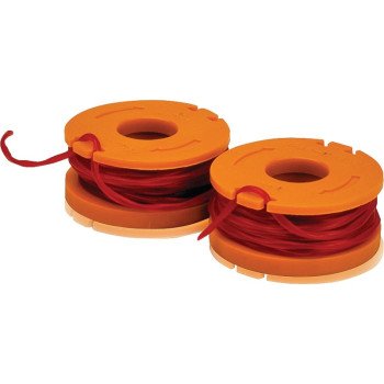 Worx WA0004.15/M1 Trimmer Line, 0.065 in Dia, 10 ft L, Synthetic Co-Polymer Nylon Resin, Orange