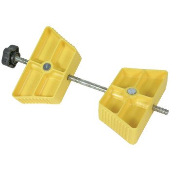 Camco USA 44622 Wheel Stop Chock, Plastic, Yellow, For: 26 to 30 in Dia Tires with Spacing of 3-1/2 to 5-1/2 in