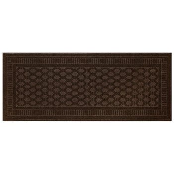 Multy Home 1005046 Embossed Mat, 5 ft L, 2 ft W, 0.16 in Thick, Andor Pattern, Polyester Rug, Black