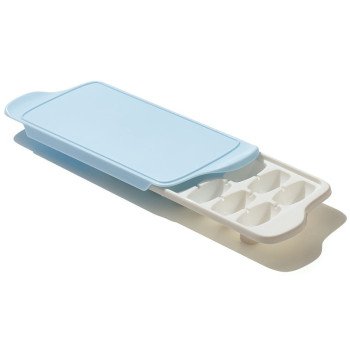 Good Grips 11284400 Cube Tray, 14 -Compartment, Plastic, Blue/White, 12.2 in L, 5.6 in W, 1-3/4 in Thick