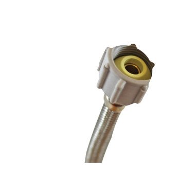 Fluidmaster B1T20 Toilet Connector, 3/8 in Inlet, Compression Inlet, 7/8 in Outlet, Ballcock Outlet, 20 in L